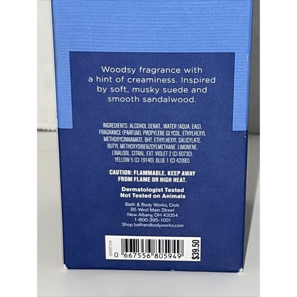 Bath & Body Works - Suede And Sandlewood 3.4 oz Cologne - Fast Shipping in US!! - Picture 7 of 13